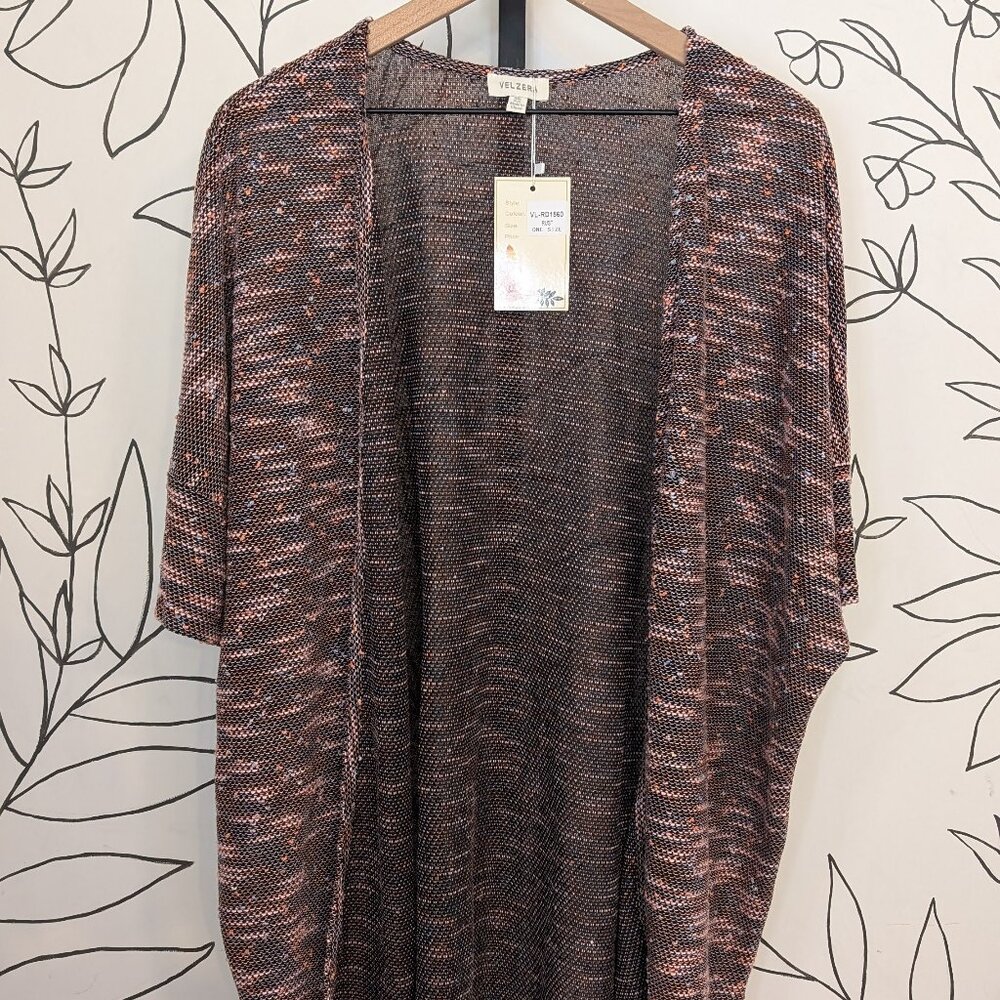 NWT Velzera Rust Kimono Cardigan - One Size
